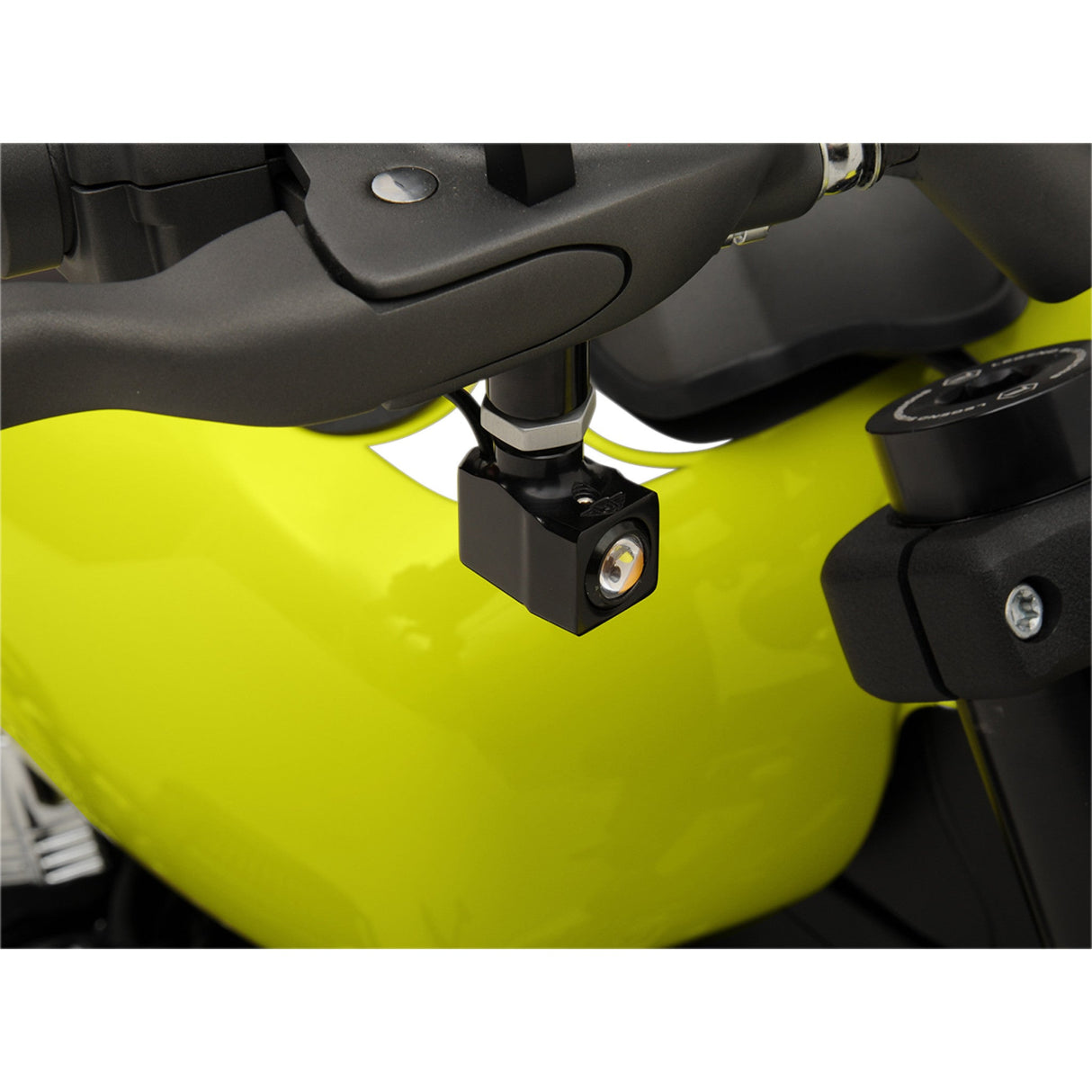JOKER MACHINE 2020-1445 05-215B Rat Eye LED Mirror Mount Turn Signals — Single - Rat Eye Mirror-Mount Turn Signals - Black/Amber