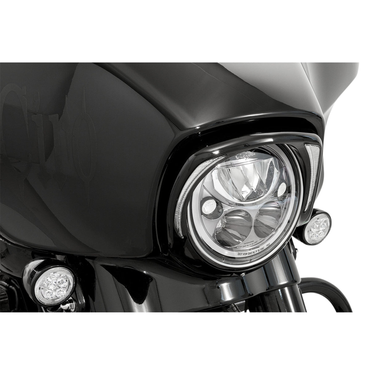CIRO 2040-2763 45206 Fang® Headlight Bezel - Black
