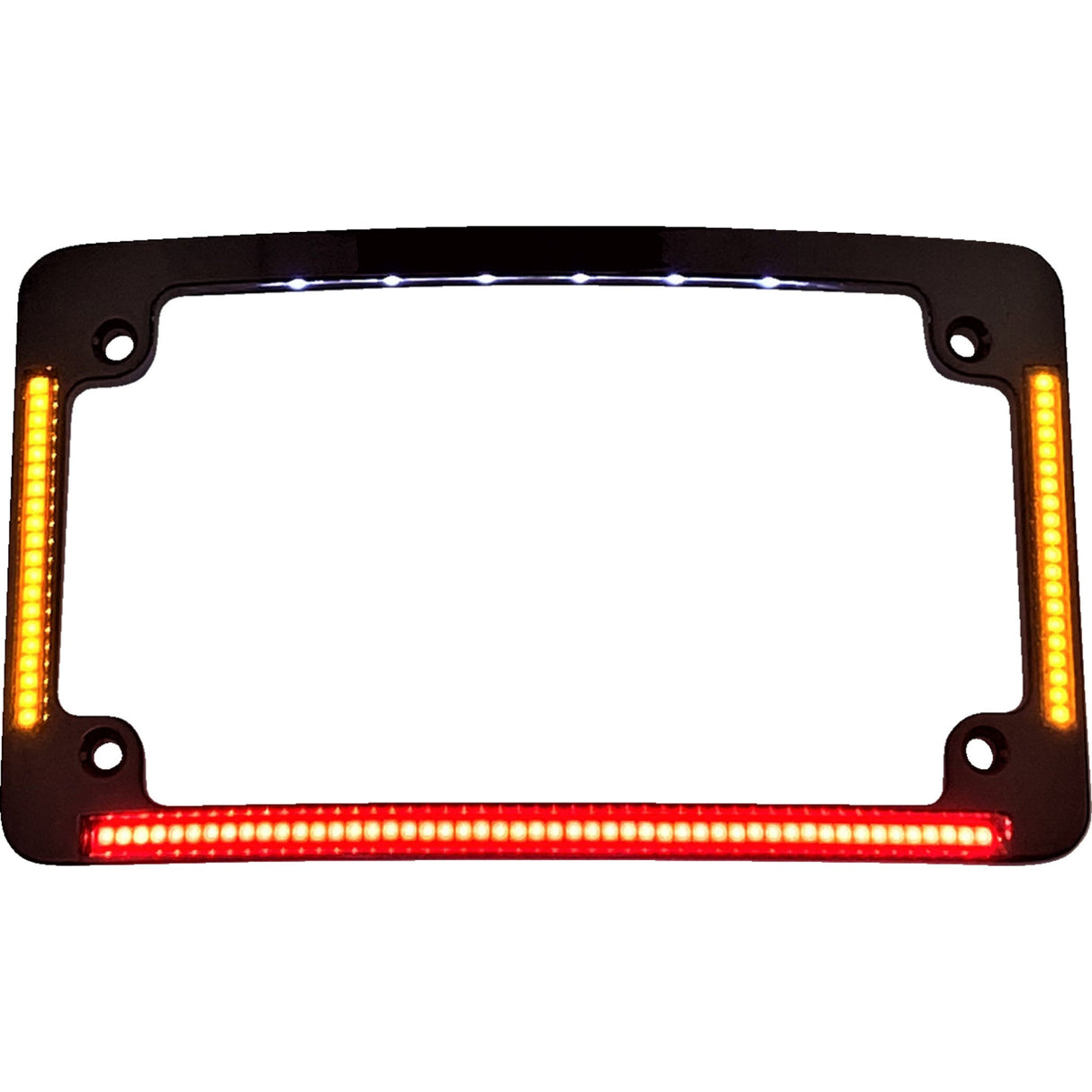CUSTOM DYNAMICS 2030-0788 TF05-B All-in-One License Plate Frame - Radius - Black