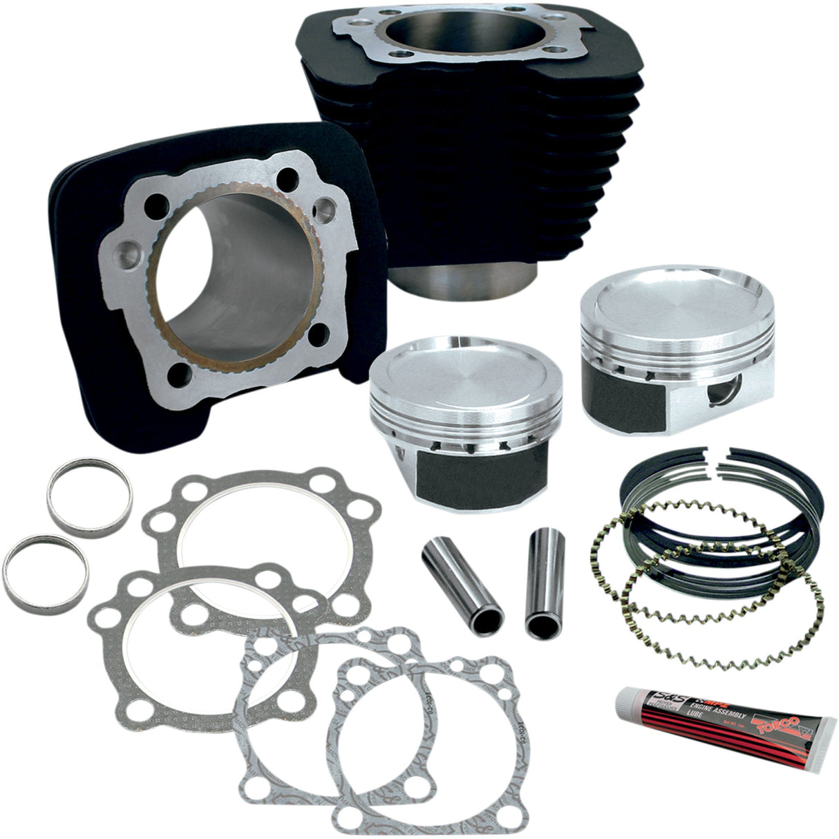 S&S Cycle 1200cc Conversion Kit For XL883 Wrinkle Black - 910-0687 For Harley Sportster 1986-2022