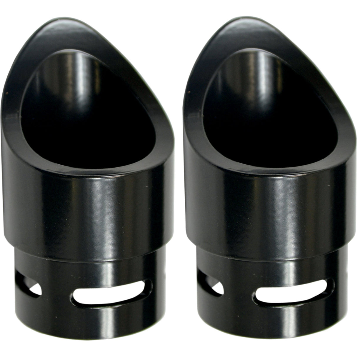 BARON 1812-0200 BA-1100-02B Family Jewel Exhaust Tip black - mini scalloped