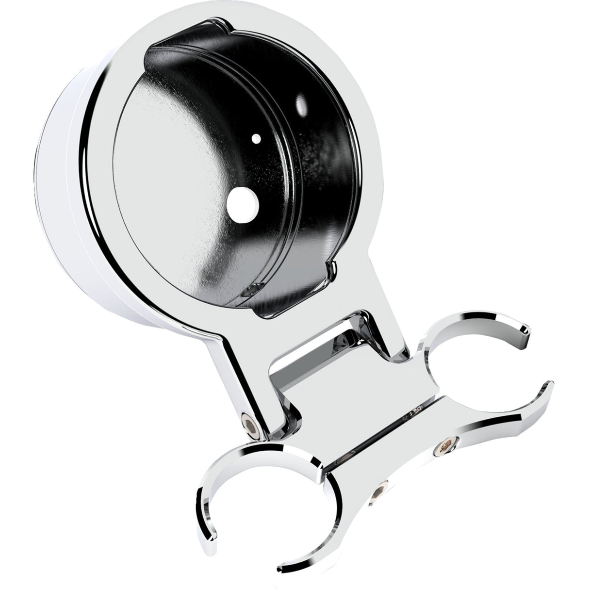 LA CHOPPERS 2201-0278 LA-7398-11C Gauge Mount - T-Bar Gauge Mount - Single - Chrome - 1.25" Diameter