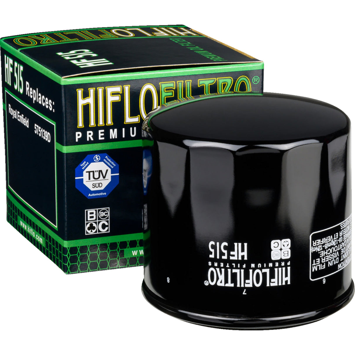 HIFLOFILTRO 0712-0675 HF515 Premium Oil Filter Oil Filter - Black
