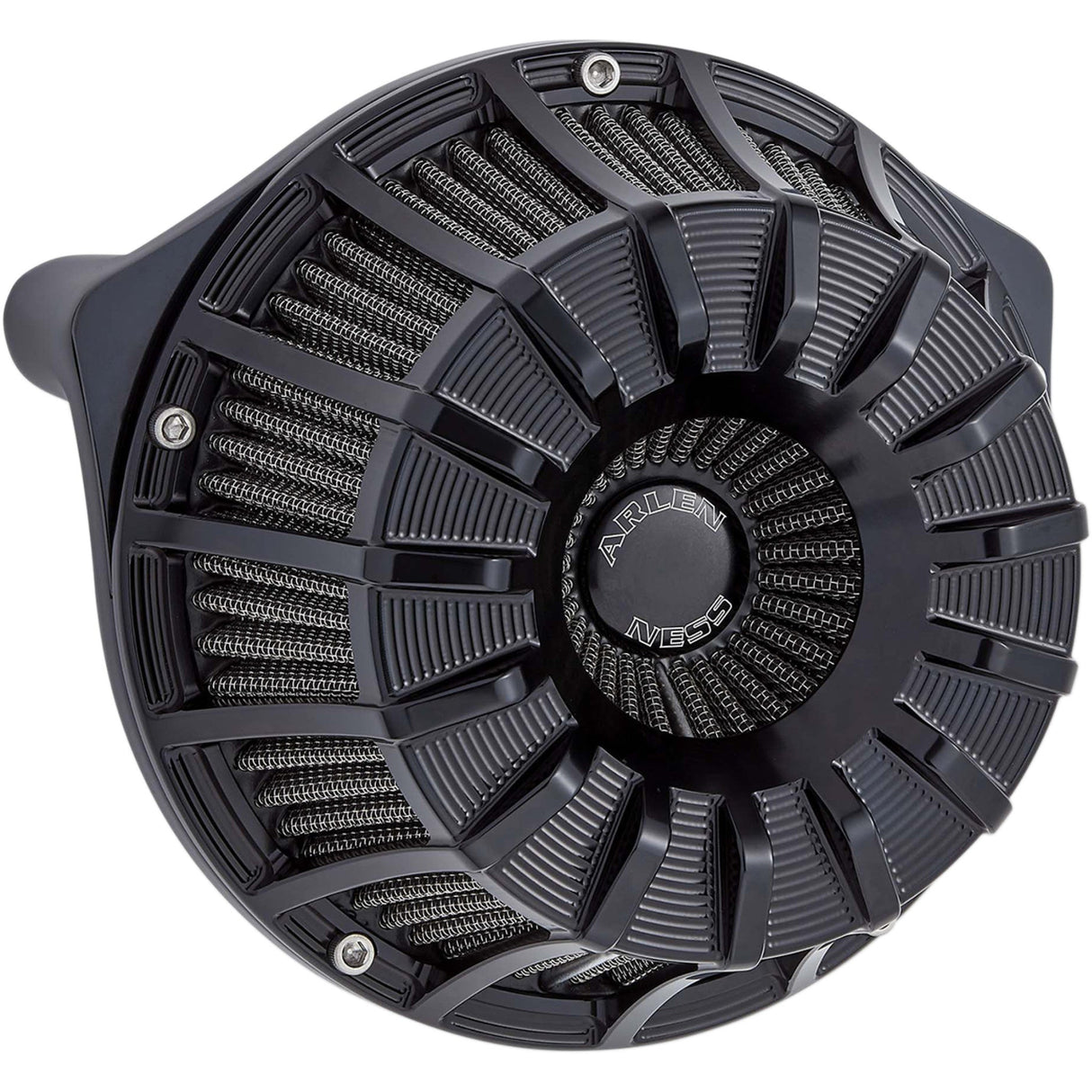ARLEN NESS 1010-2489 18-993 Inverted Series Air Cleaner Kit — 15-Spoke - Black