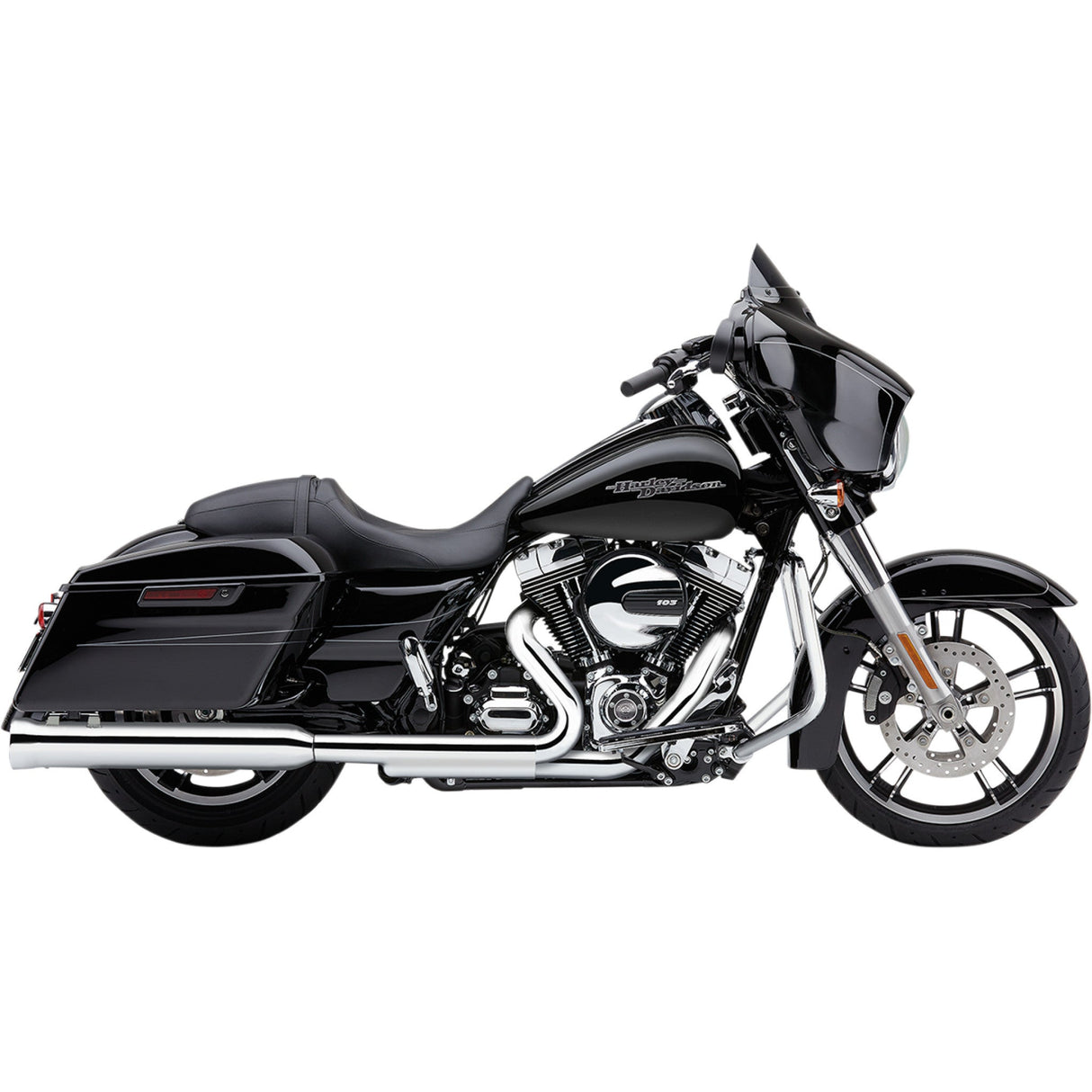 Cobra Neighbor Hater Slip-On Mufflers Chrome - 6107 For Harley Touring 1995-2016