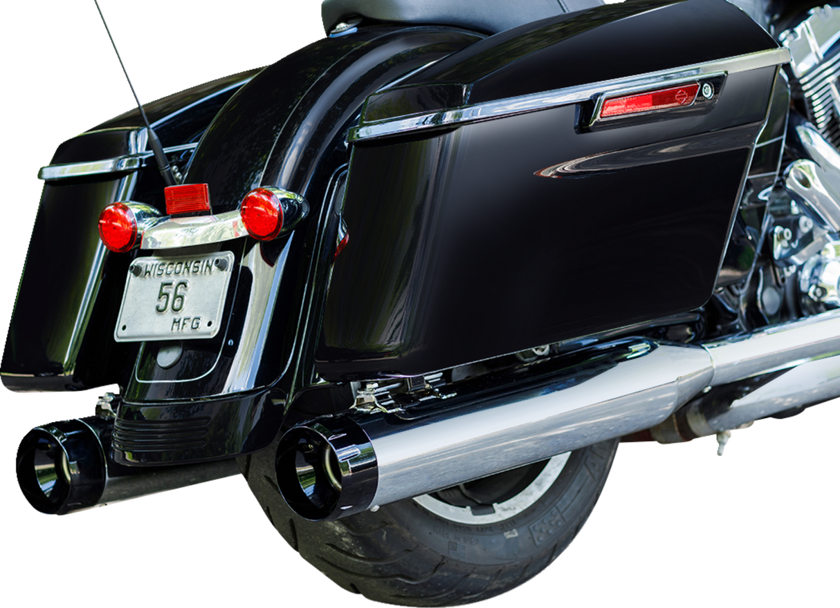 4-1/2" MK45 Performance Mufflers - Chrome with Black Thruster - 1801-0847