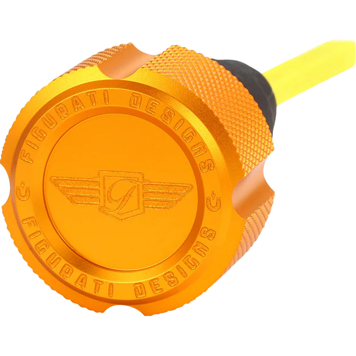 Figurati Designs Performance Magnetic Oil Dipstick Knurled Gold - FDP01-TCKN-G For Harley Touring 2007-2016
