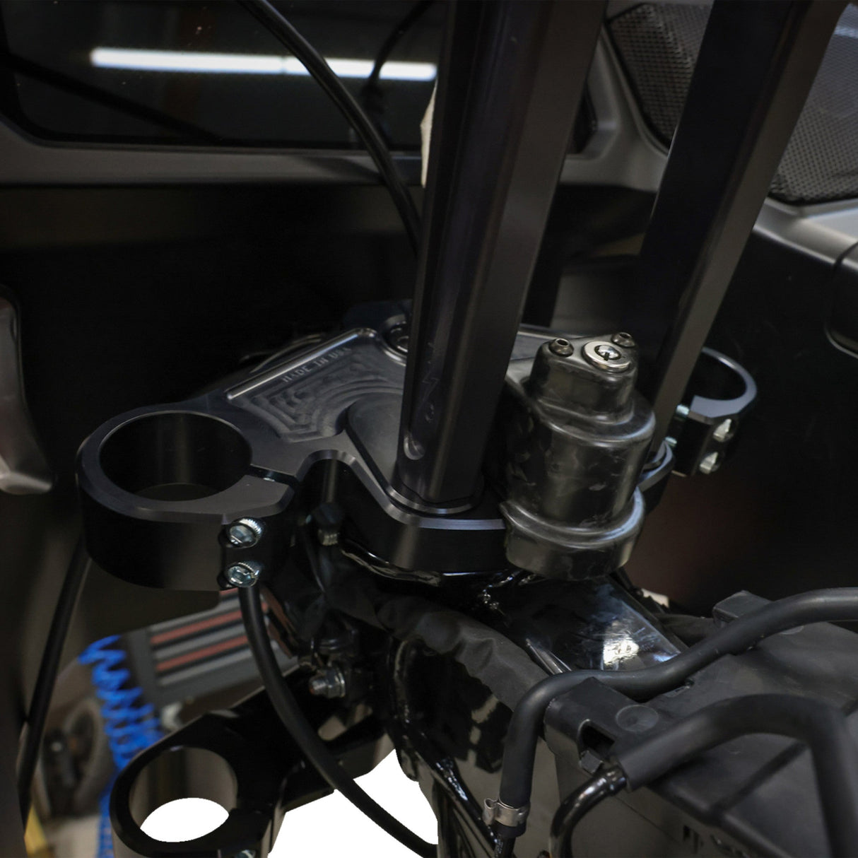 Thrashin Supply CO. Cover Steering Lock Matte Forged Carbon Fiber - TSC-3033-1 For Harley Road Glide 2024-2026