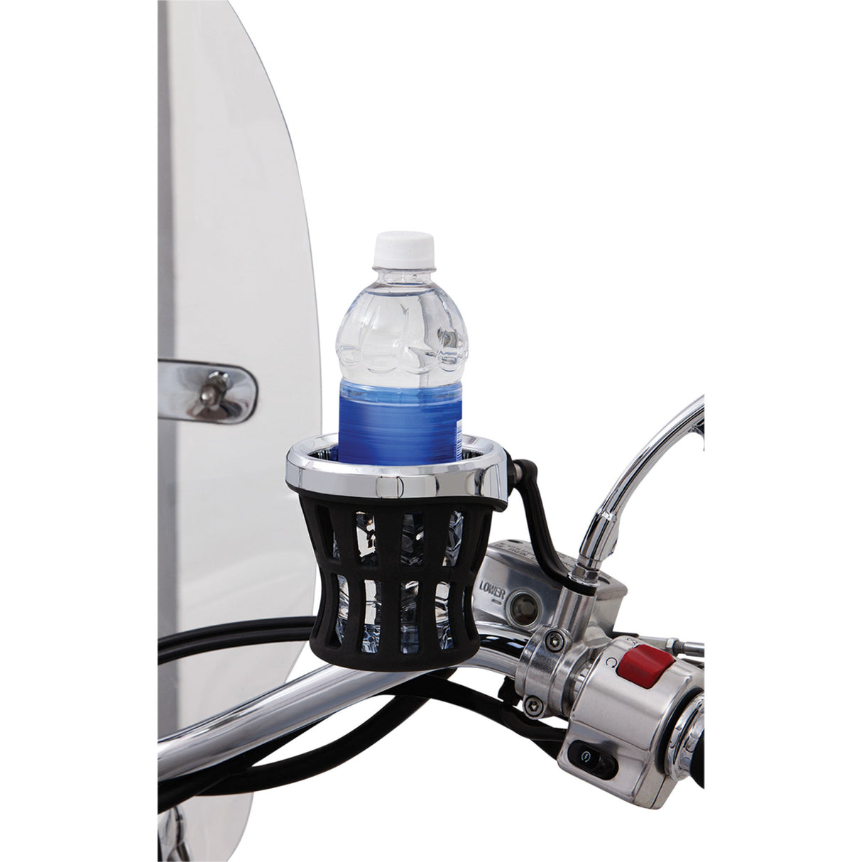 CIRO 0636-0025 50420 Drink Holder mirror stem mount - chrome/black