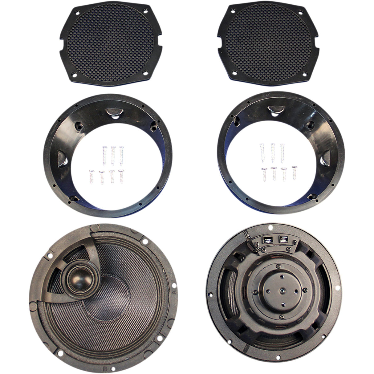 J & M 4405-0822 HC13-6582TW-XRP ROKKER® XRP 6.58° Fairing Speaker Kit with Hi-Output PEI Tweeter Speaker Kit - Fairing - '98-'13 FLH