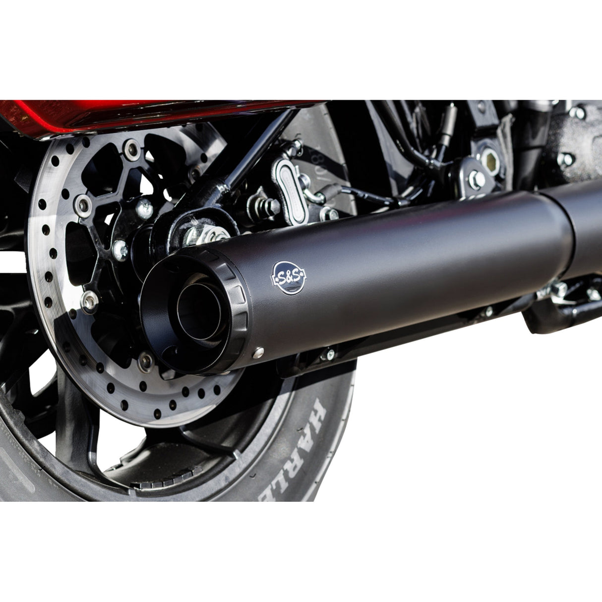 S&S Cycle Grand National Slip-On Muffler 50 State 4" Black M8 Softail - 550-1159 For Harley Softail 2025