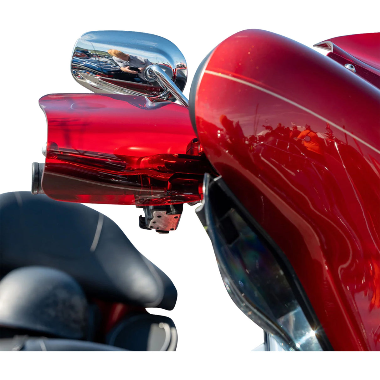 Klock Werks Flare® Handguards Red - KWS-01-0129-23 For Harley Touring 2023-2026