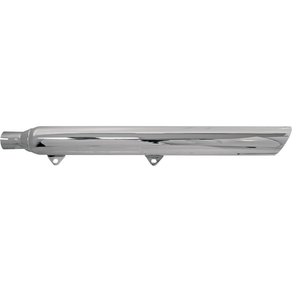 Bassani Xhaust Slip-On Mufflers For True Dual Headers Slash-Cut With Standard 2" Baffles Chrome - 31117B For Harley Softail 1989-2017