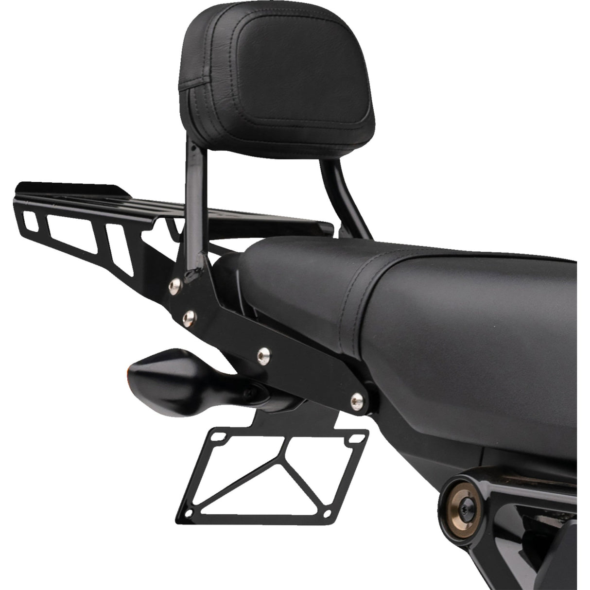 COBRA 1501-0790 02-8607B Back Rest Sissy Bar - Mini - Black - Grom
