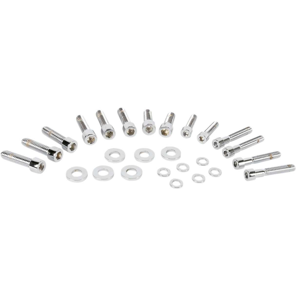 Gardner-Westcott Transmission Side Cover Bolt Kit Socket-Head Chrome - P-10-14-07 For Harley Touring 2007-2016