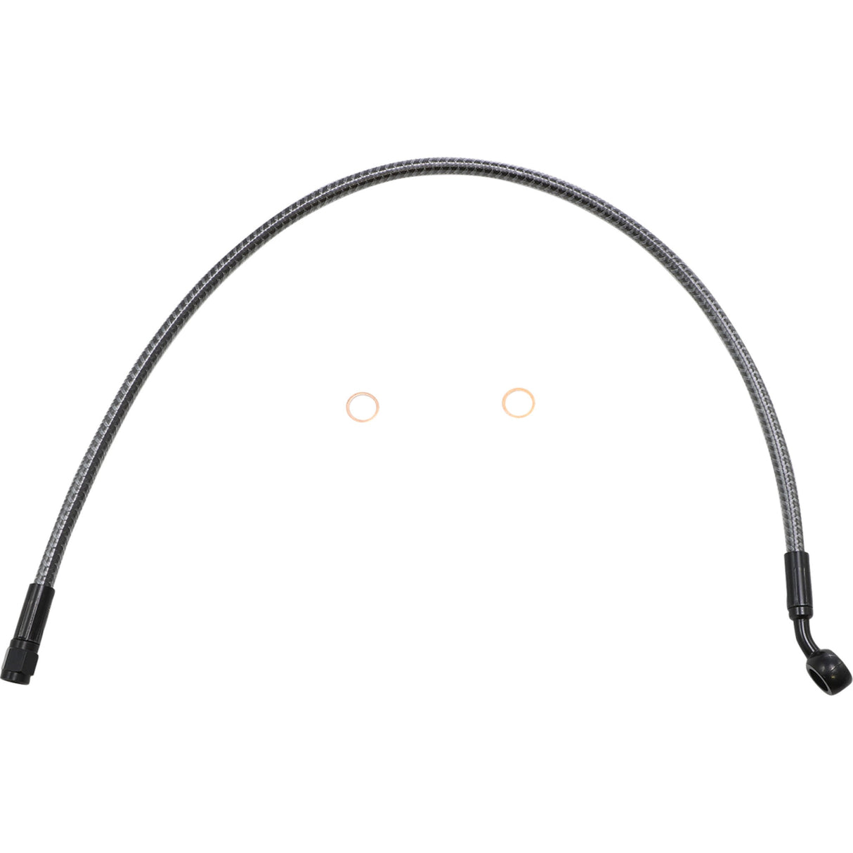 Magnum Shielding Karbonfibr Upper Brake Line Front 3/8" 35° 23" Karbonfibr - 77123 For Harley Road King 2014-2021