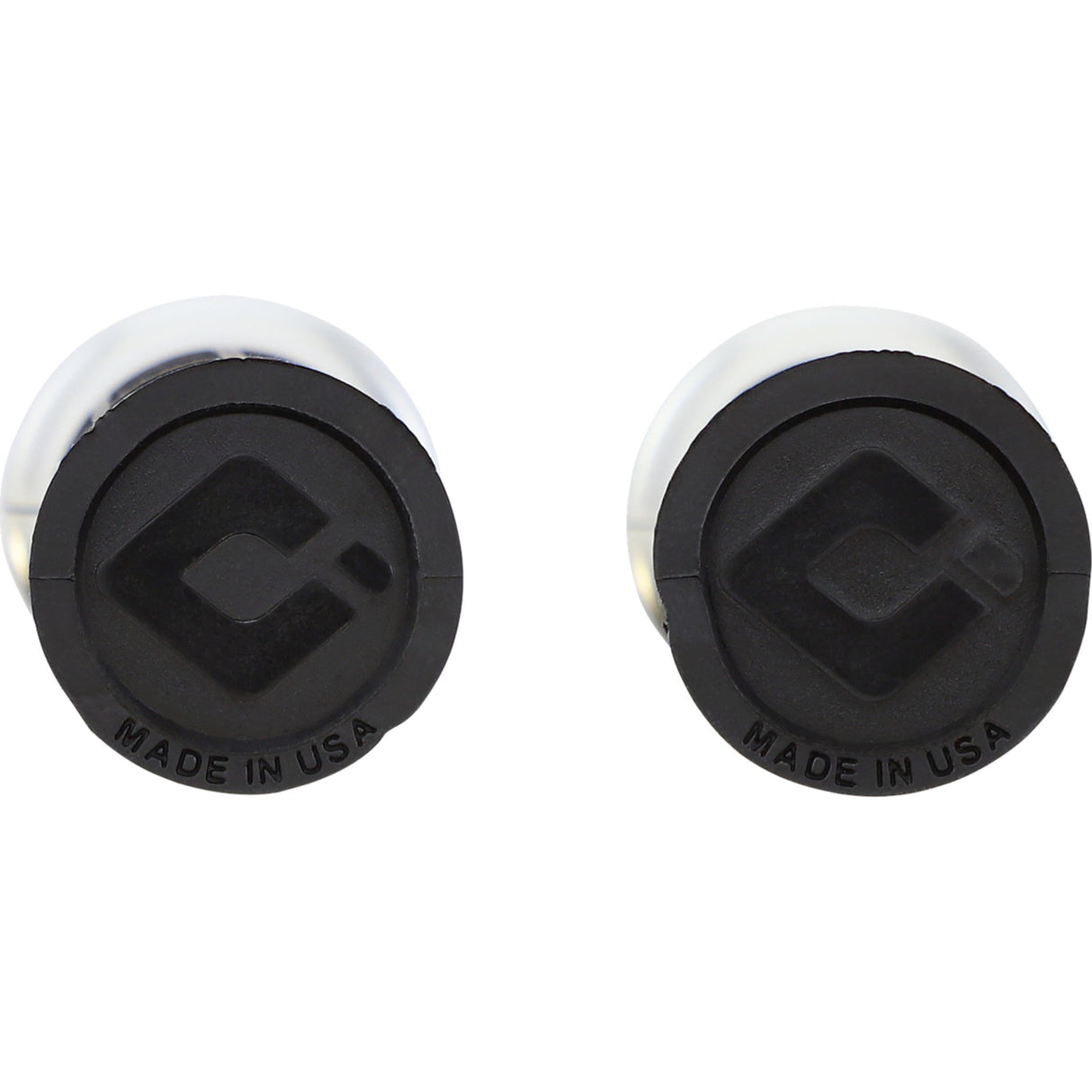 ODI Hart-Luck Signature V-Twin Lock-On™ Grips TBW Black Silver - V31HTW-BB-S For Harley Motorcycles 2008-2024
