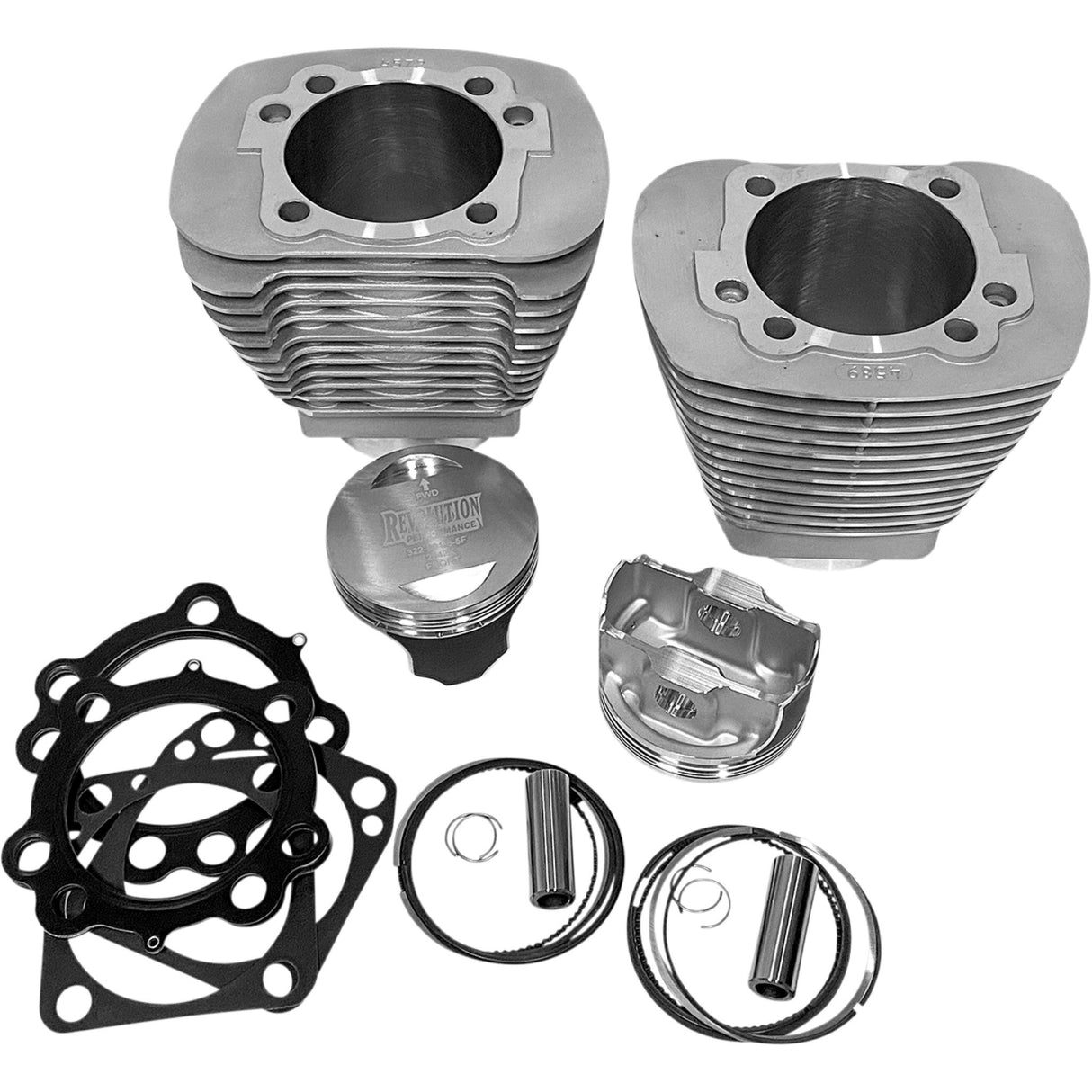 REVOLUTION PERFORMANCE, LLC 0931-1061 RP201-209W Monster Big Bore Kit Cylinder Kit - 100" - Natural Silver