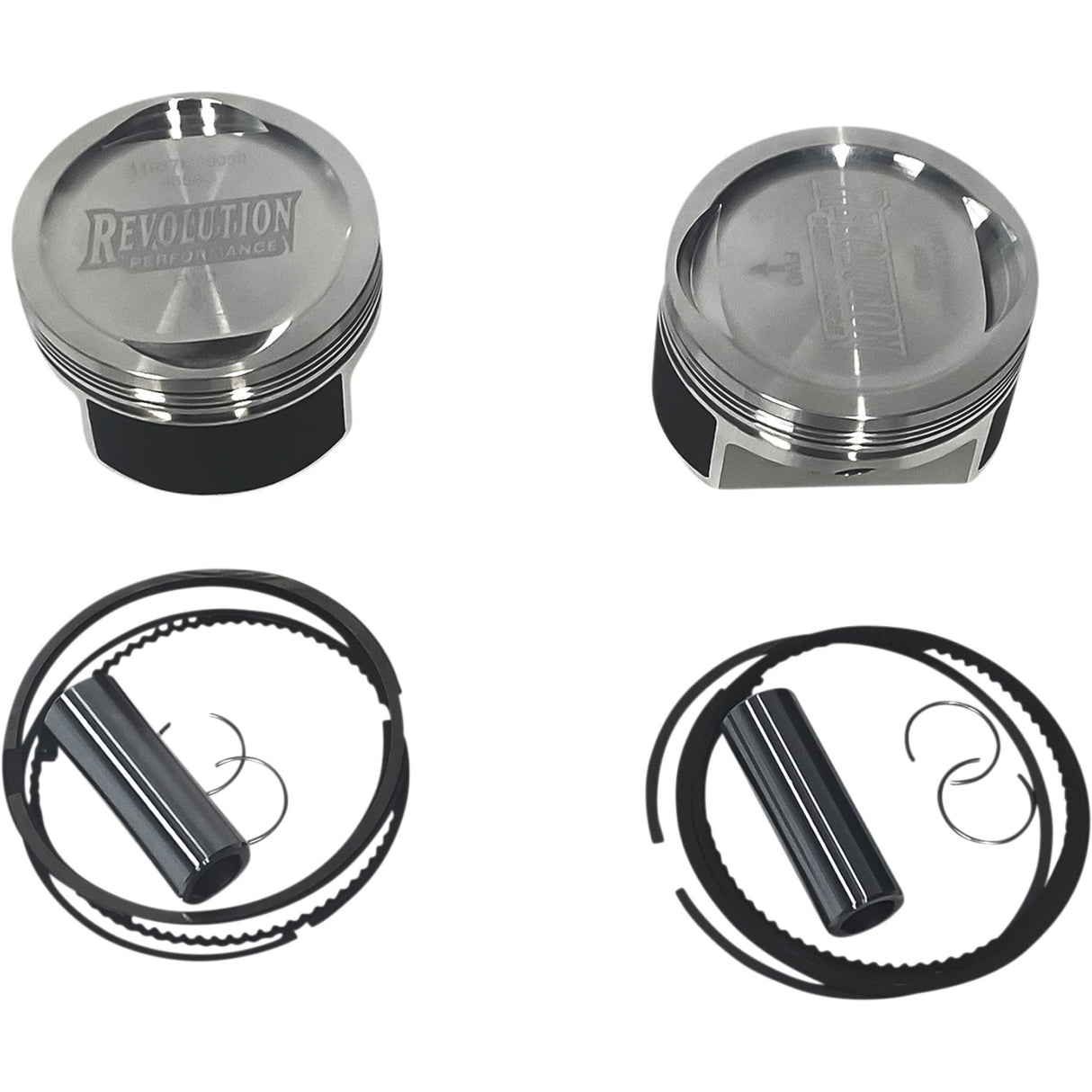 Revolution Performance, LLC Piston Kit For Revolution Cylinder Kit Dished For 1250 Cc Big Bore Cylinder - RP301-414W For Harley Sportster 1991-2020