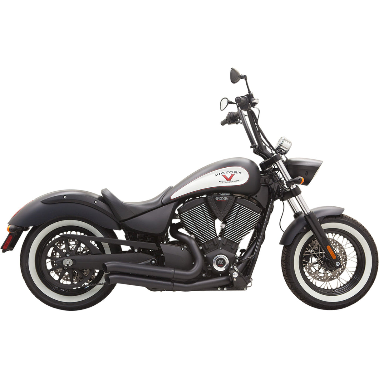 BASSANI XHAUST 1810-1997 6V23DB Pro-Street Exhaust System Pro-Street Exhaust - Black - Turnout