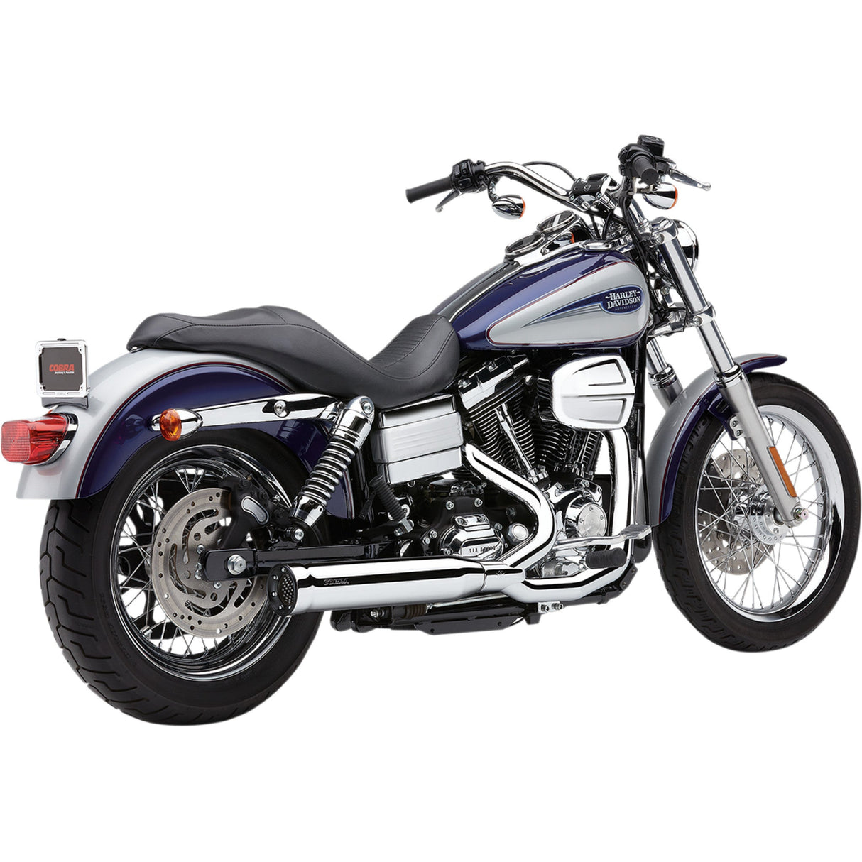 COBRA 1800-1918 6468 PowerPro HP 2:1 RPT Exhaust System - Chrome - '12-'17 Dyna