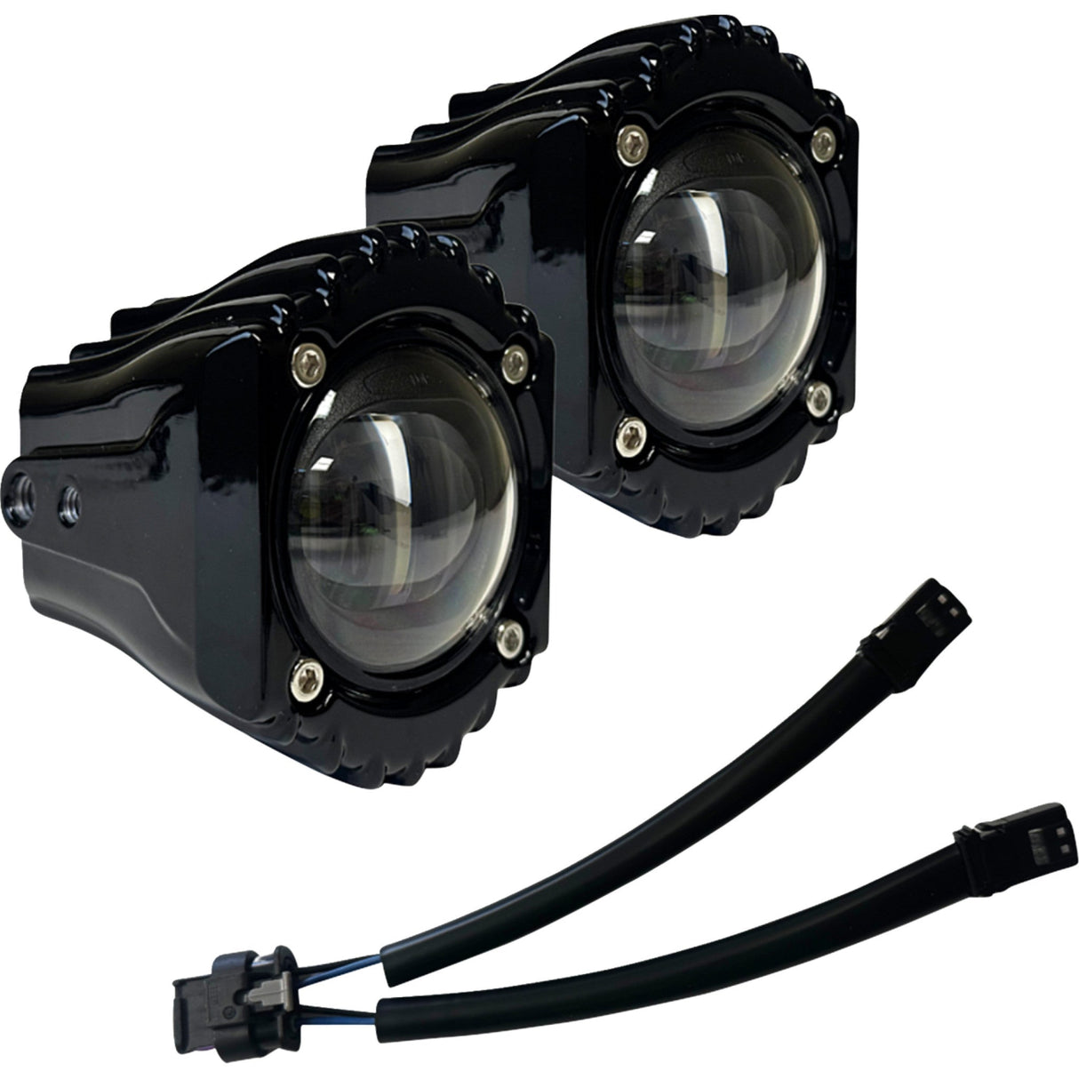 CUSTOM DYNAMICS 2001-3095 SD-FOG-5W Shark Demon® High Performance LED Fog Lights Fog Light - White/Clear - Harley-Davidson®