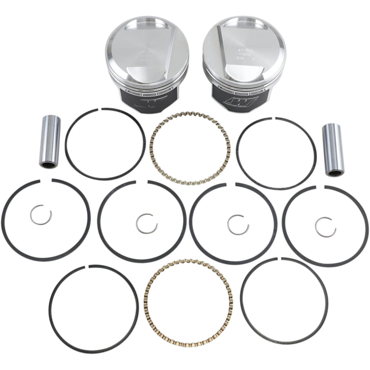 WISECO K1666 K1666 High-Performance Piston Kit Piston Kit - +0.010" - Evolution Big Twin 1340 cc