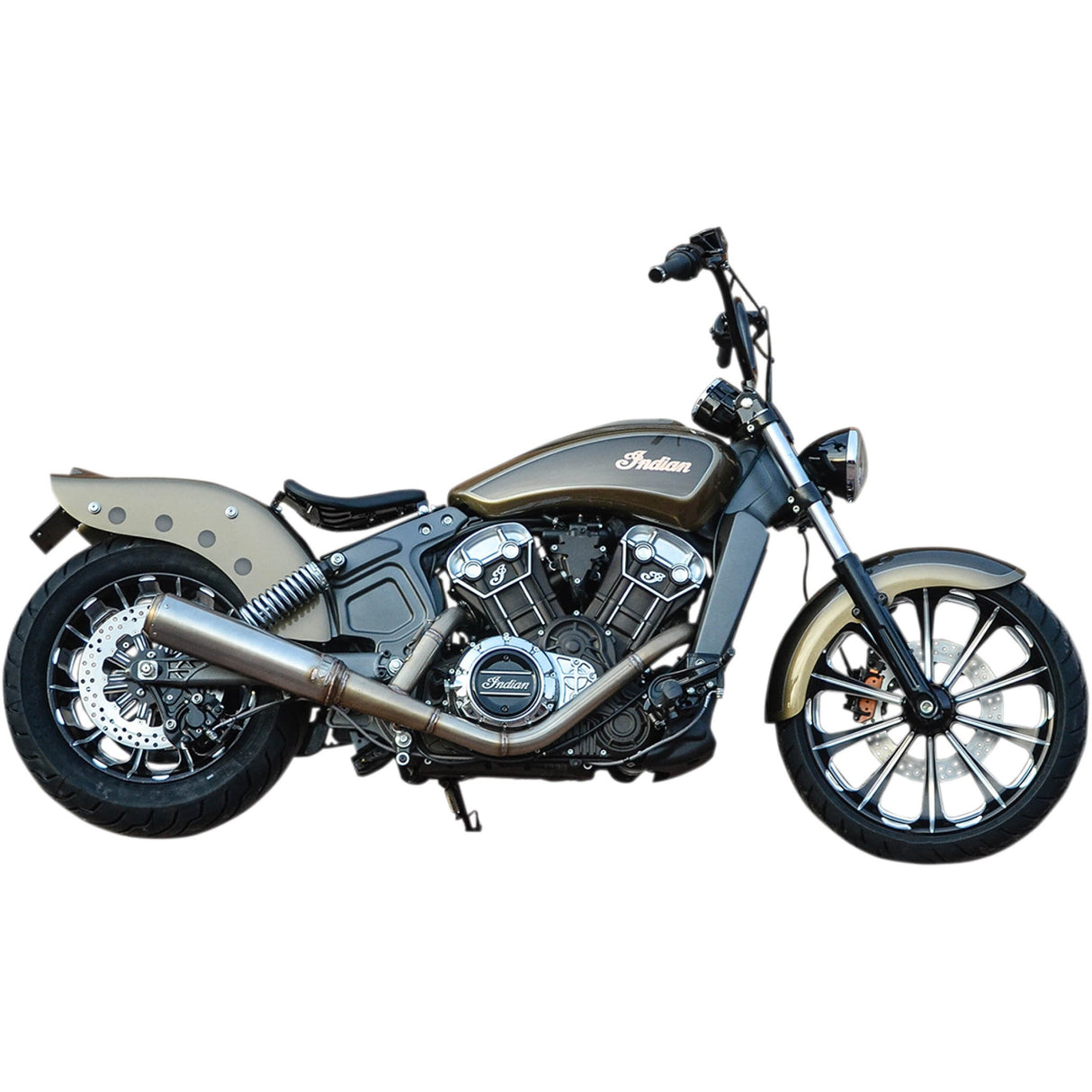 KLOCK WERKS 1402-0363 KWF-04-0339 Front Fender for Indian Scout Outrider Front Fender - Steel - 16"-19" - Indian Scout