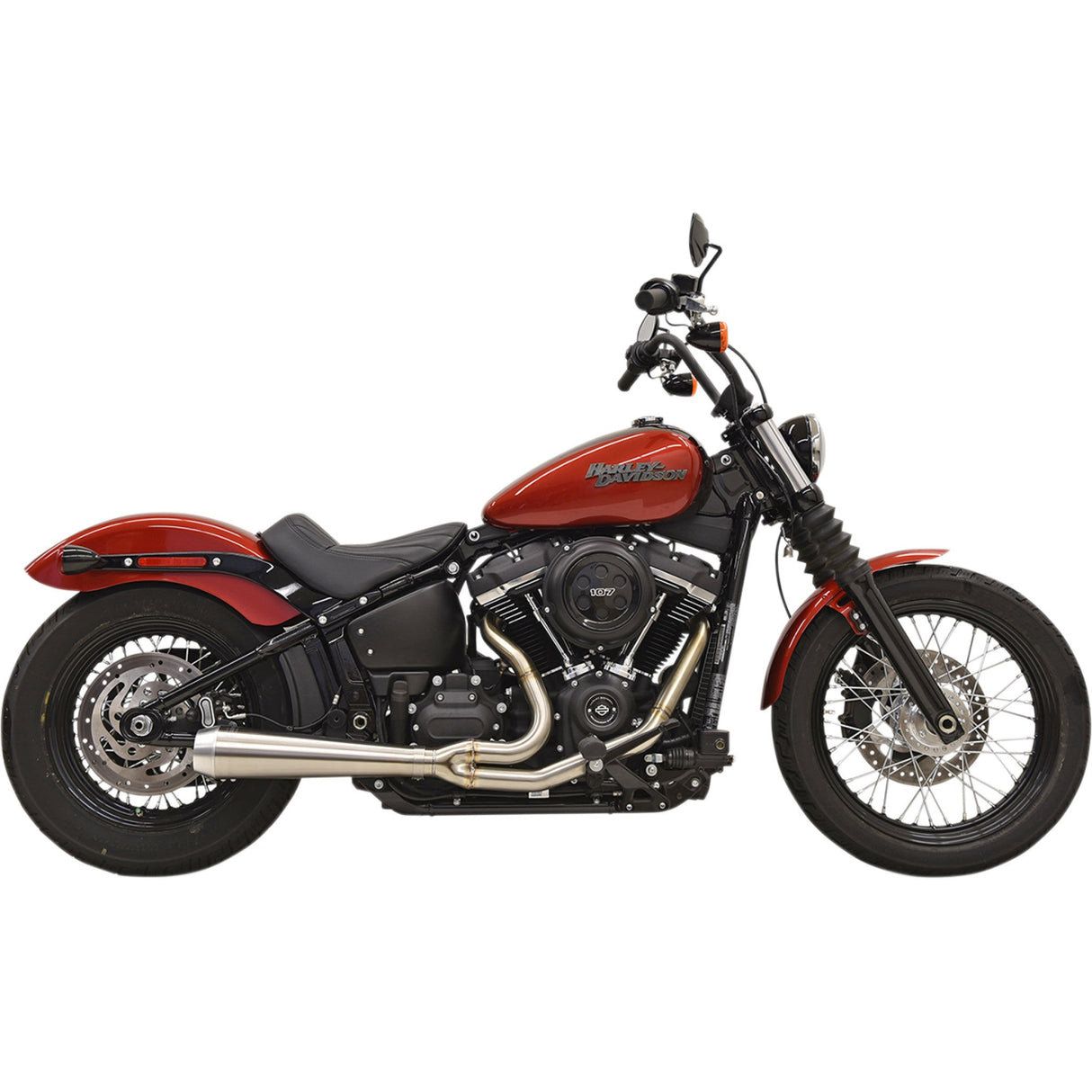 Bassani Xhaust Road Rage 2-Into-1 Exhaust System - 1S72SS For Harley Softail 2018-2025