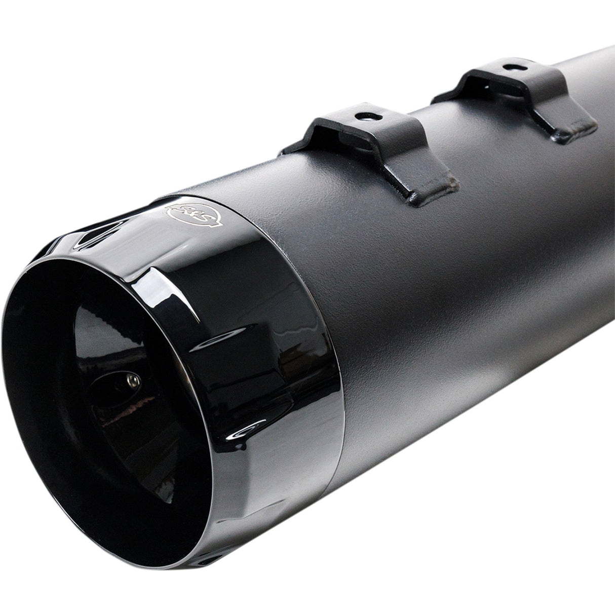 S&S Cycle 4-1/2" MK45 Performance Mufflers — Thruster Black Thruster - 550-0666 For Harley Touring 2017-2026