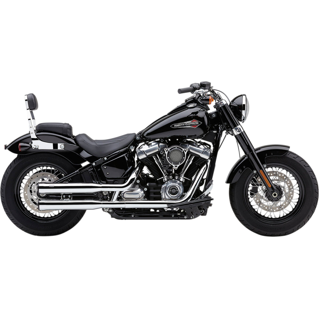 Cobra RPT Slip-On Mufflers 3" Chrome M8 Softail - 6057 For Harley Softail 2018-2024