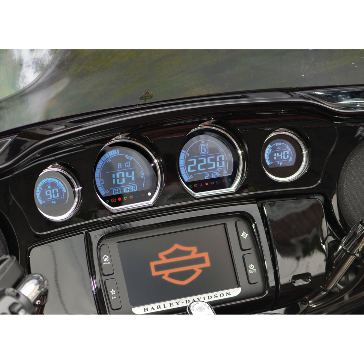 Koso North America HD-03 Gauge Kit - BA064902 For Harley Touring 2014-2023