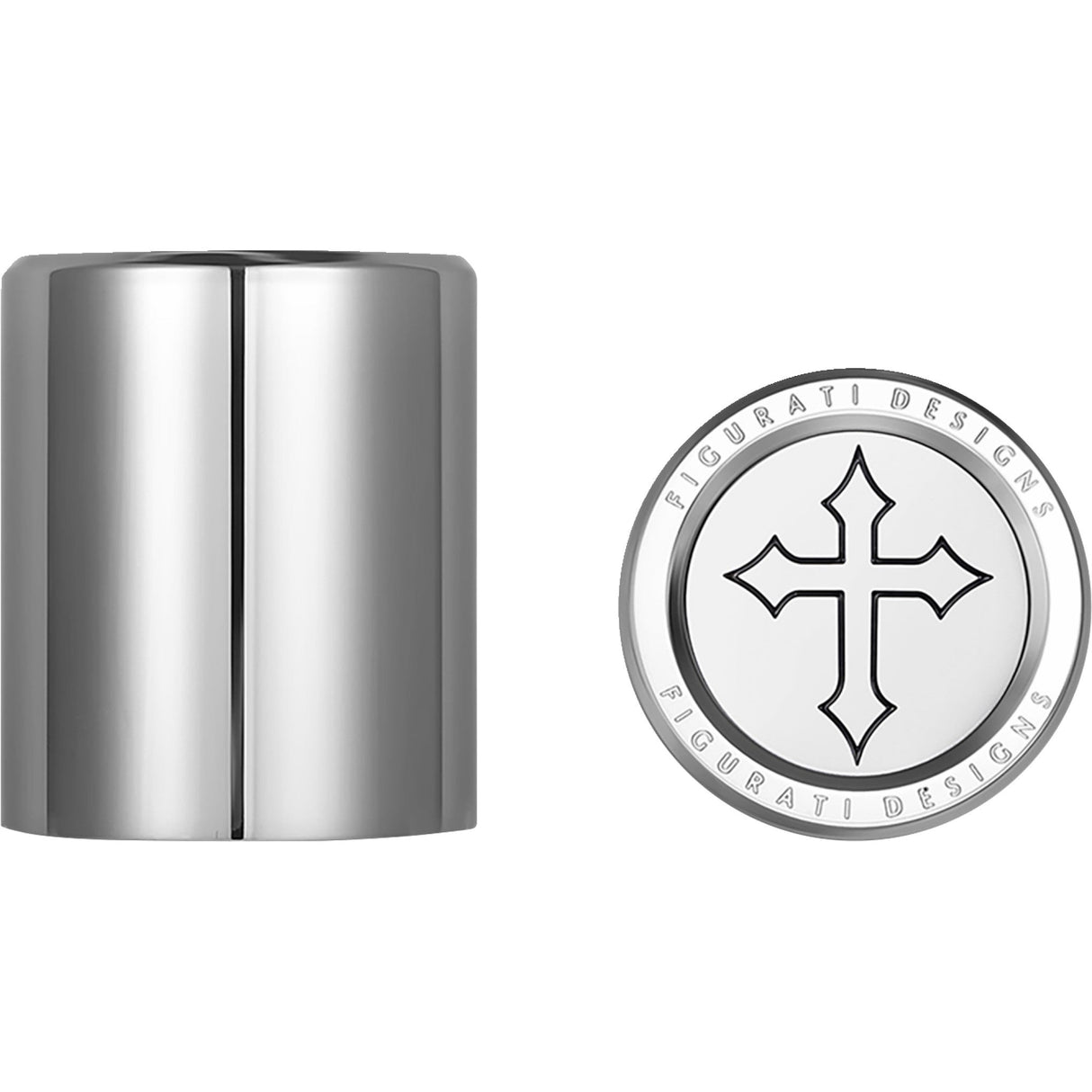 FIGURATI DESIGNS 3550-0335 FD41-DC-2530-SS Docking Covers short - cross - silver