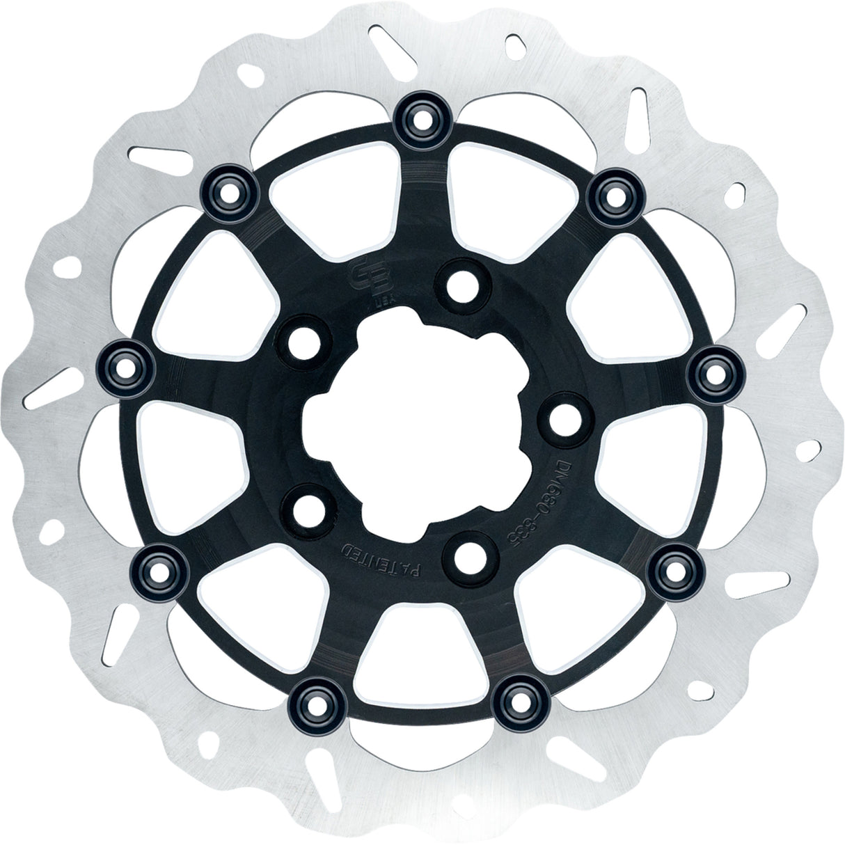 Gbrakes Oversize Wave® Brake Rotor Front 13" Narrow Band Machined Black - GBDU011 For Harley Motorcycles 2000-2026