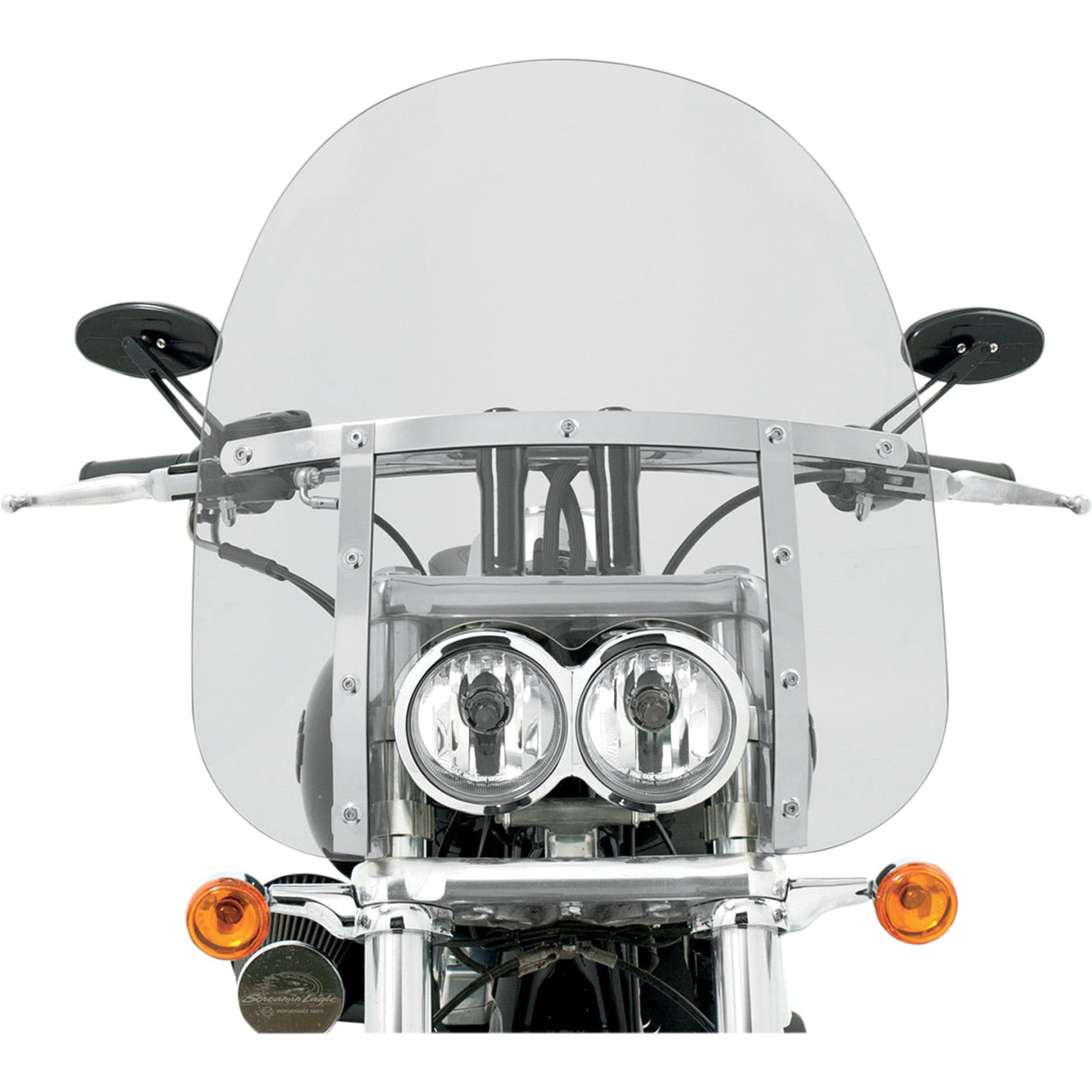MEMPHIS SHADES 2313-0134 MEM6830 Memphis Fats Windshield - 17" - Clear - FXDF
