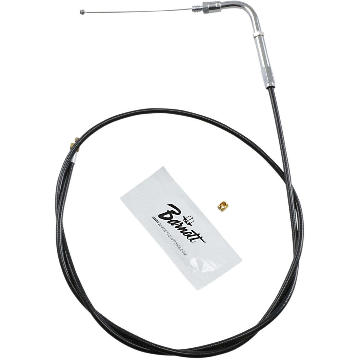 Barnett Black Vinyl Throttle Idle Cable +6" Size 39-1/2" Length - 101-30-30901-06 For Harley Motorcycles 1974-1980