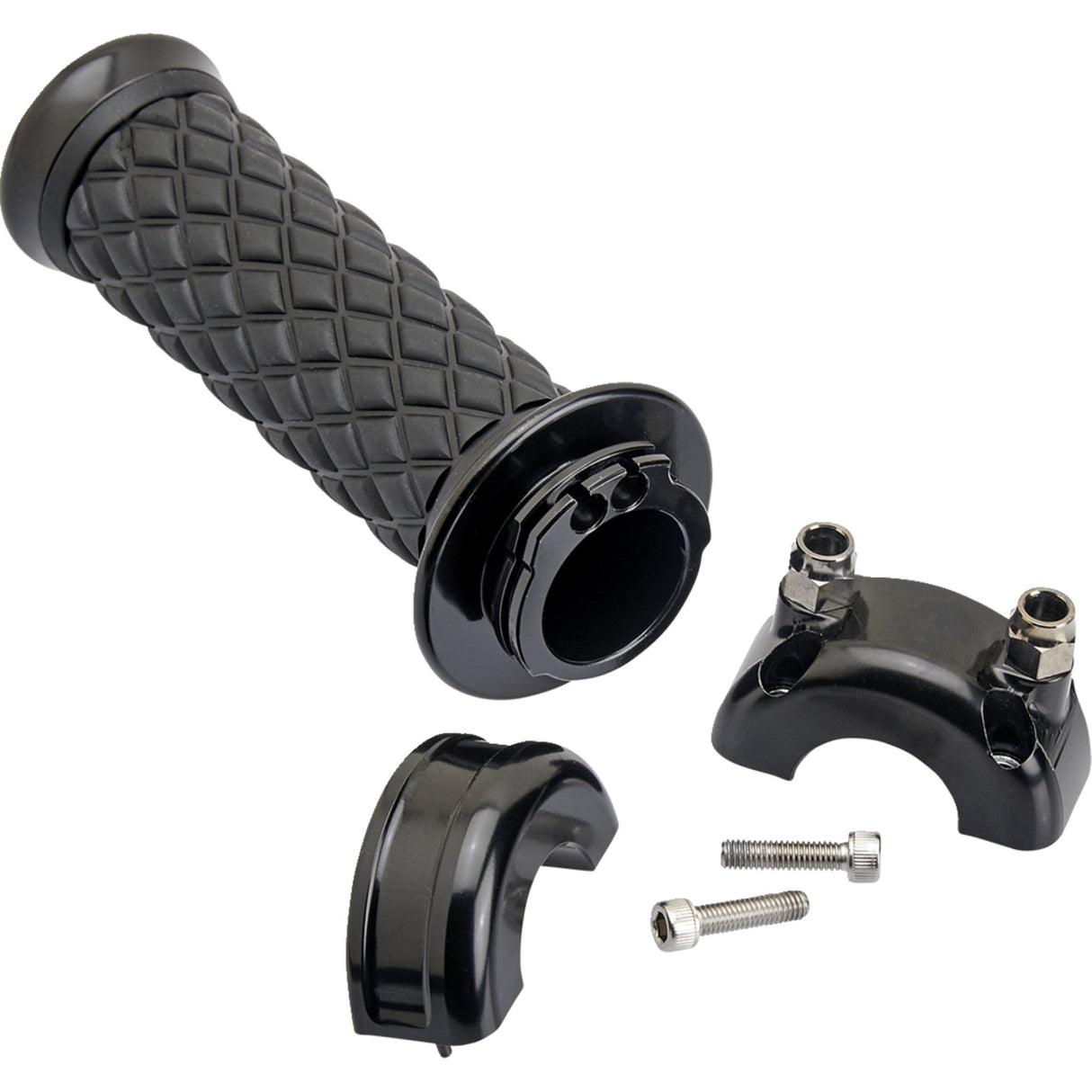 BILTWELL 0630-3074 6606-201-01 Alumicore Grips Grips - Alumicore - Custom - Black