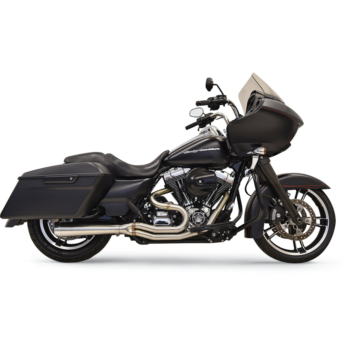 Bassani Xhaust Road Rage III 2-Into-1 Exhaust System - 1F12SS For Harley Touring 2007-2016