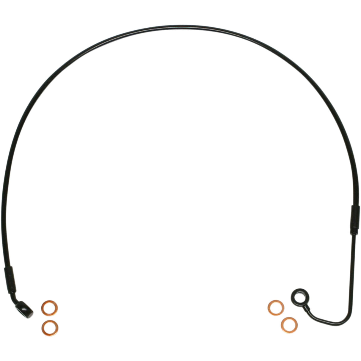 Magnum Shielding XR Stainless Upper Brake Line Upper XR Black - SBB1410-36 For Harley 2011-2014