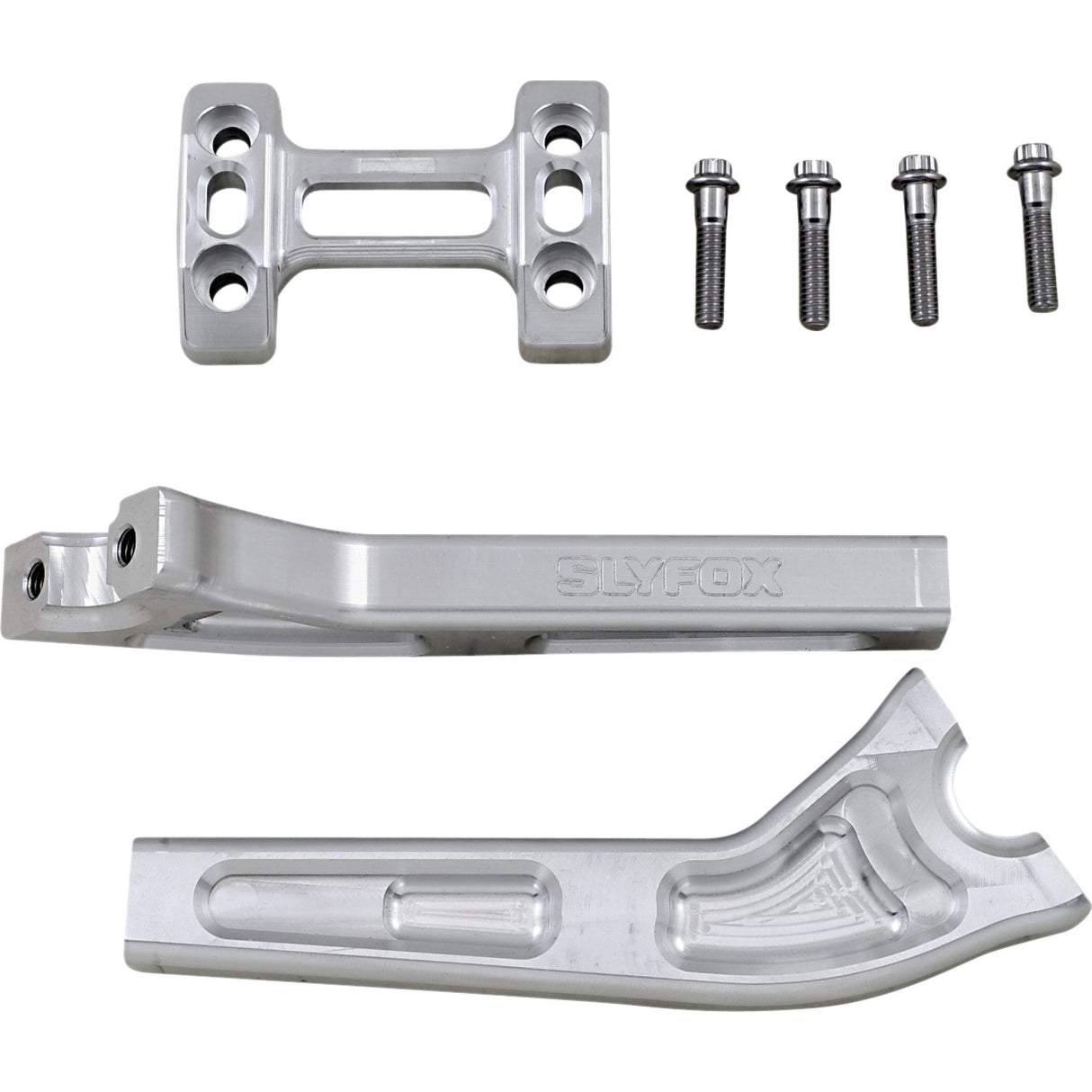 SLYFOX 0602-1164 TM-SLY11 Handlebar Riser Kit - Pullback - 8" - Raw
