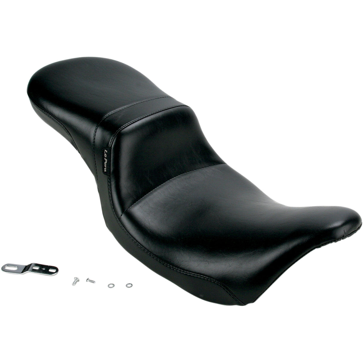 LePera Daytona 2-Up Seat Without Backrest Smooth Black - LK-567 For Harley Touring 2008-2023