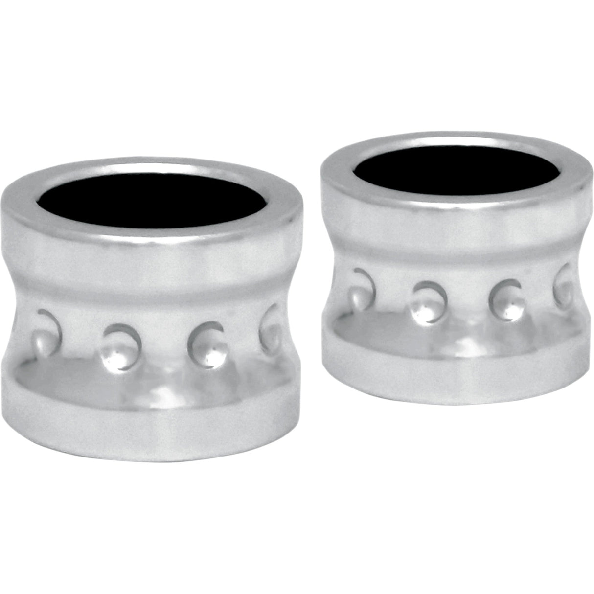 COVINGTONS 0222-0139 C0013-C Front Axle Spacer - Axle Spacers - Dimpled - Chrome - Non-ABS - Pair