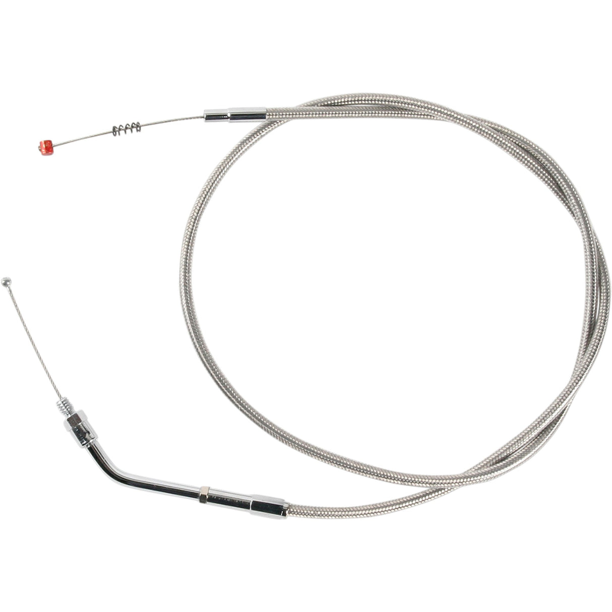 Barnett Stainless Steel Throttle Idle Cable +6" - 102-30-40005-06 For Harley Sportster 1988-1995