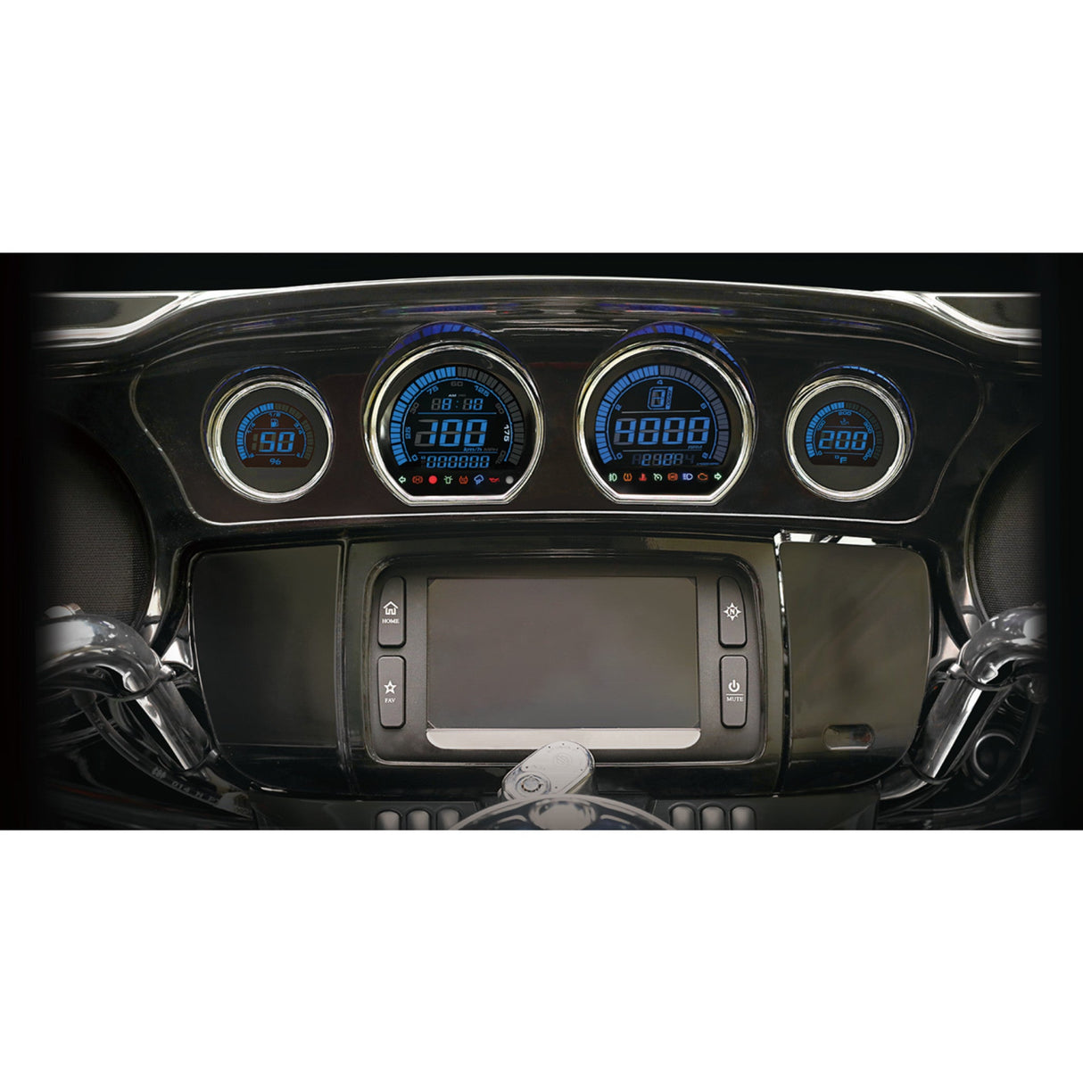 Koso North America HD-03 Gauge Kit - BA064902 For Harley Touring 2014-2023