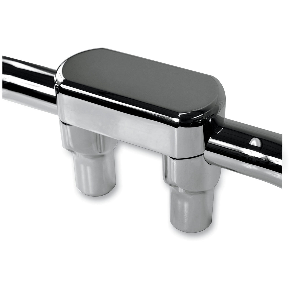 LA CHOPPERS 0602-0624 LA-7446-03 Hefty Handlebar Riser & Top Clamp Kit - Risers - Hefty - Top - 3" - Chrome