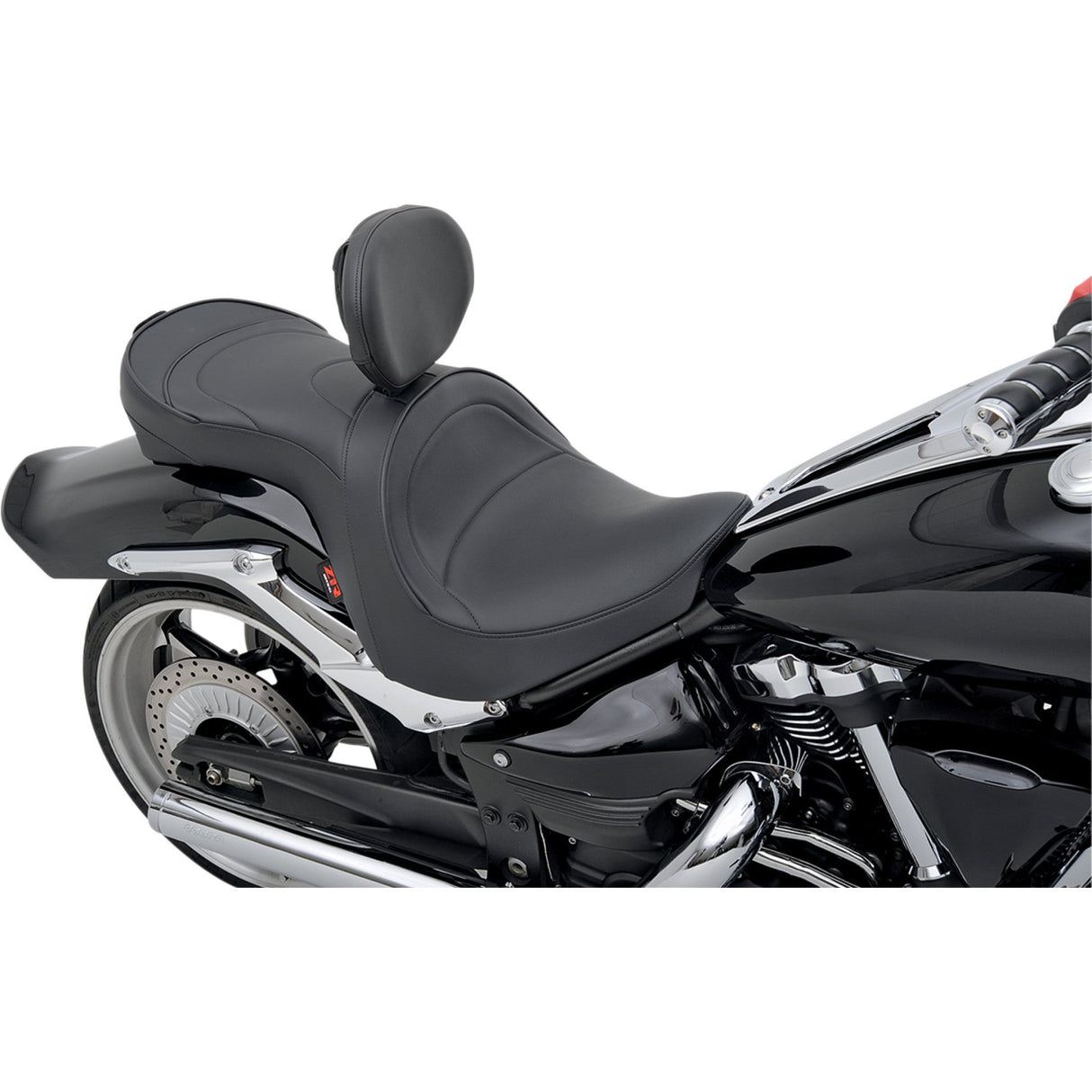 Z1R 0810-1720 Low-Profile Touring Seat With EZ Glide II™ Backrest Option Double Bucket Seat - Backrest - Mild - Raider