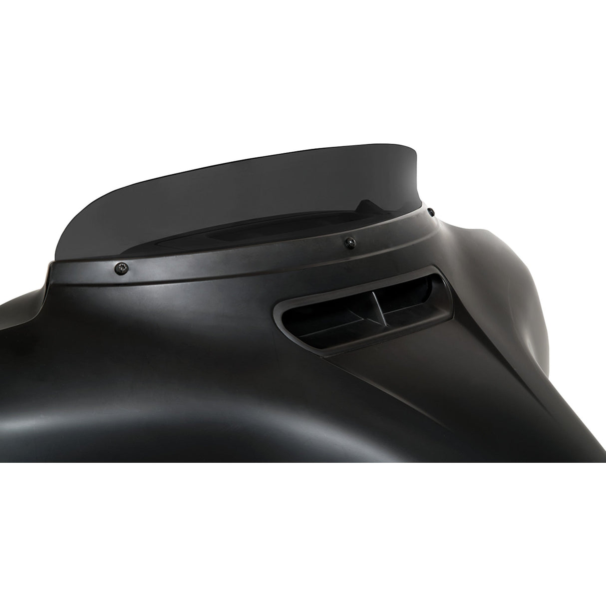 Memphis Shades Batwing Spoiler Windshield 3" Dark Black Smoke - MEP87810 For Harley Touring 2014-2025