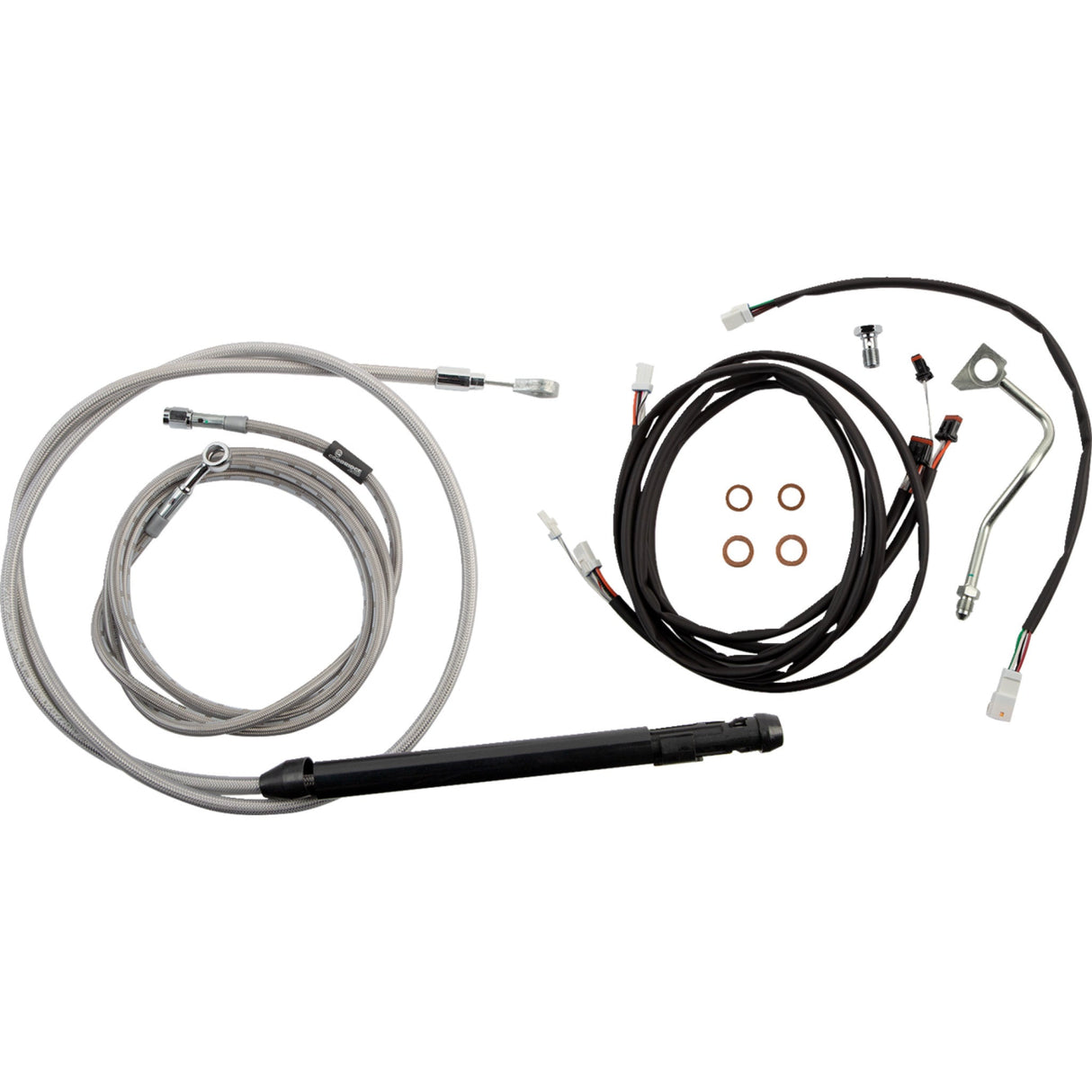 BURLY BRAND 0662-1156 B30-1313 Touring Model Control Kit - Gorilla Ape Hanger - 18" - Stainless Steel