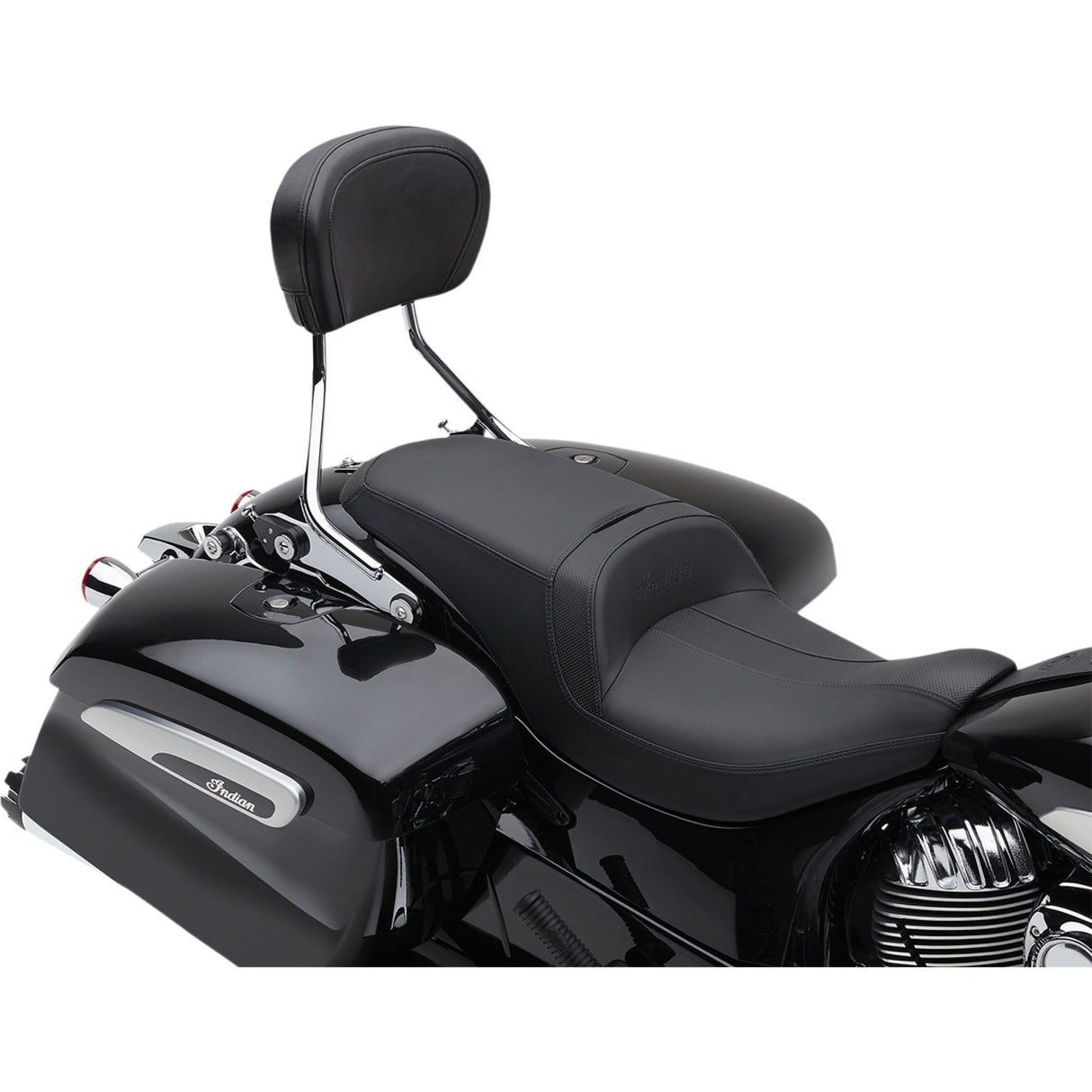 COBRA 1501-0723 502-2000 Detachable Backrest Kit Detachable Backrest - Chrome - Chieftain