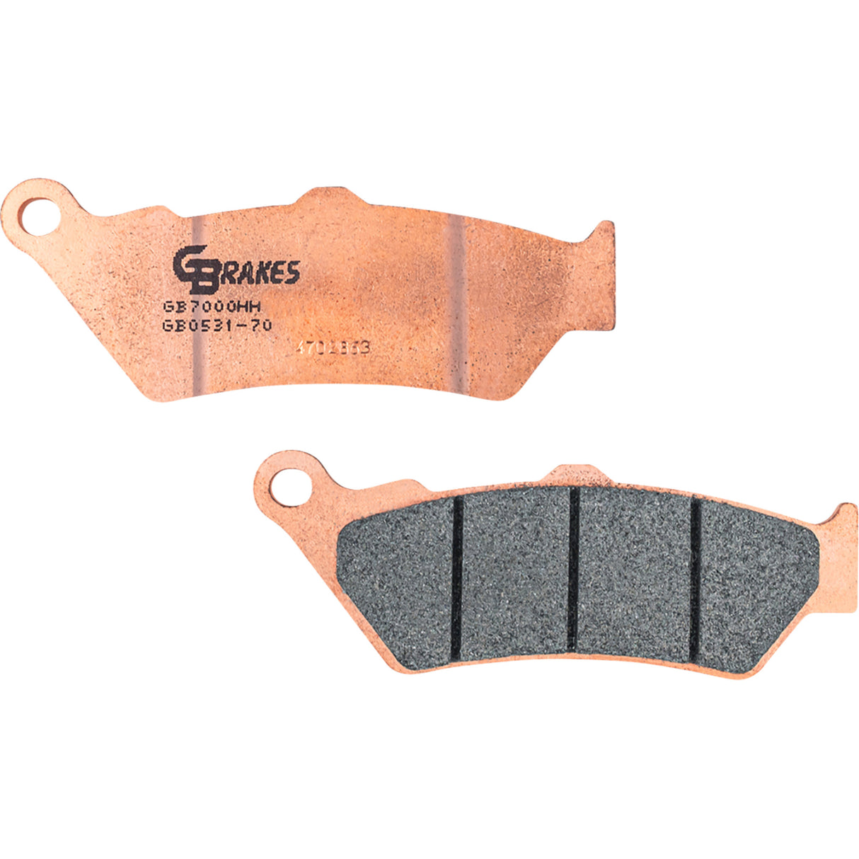 Gbrakes HH Sintered Brake Pads Sintered Front Rear - GB0531-70 For Harley Street 2016-2020 | BMW Motorcycles 1993-2025 | Ducati Motorcycles 2011-2025